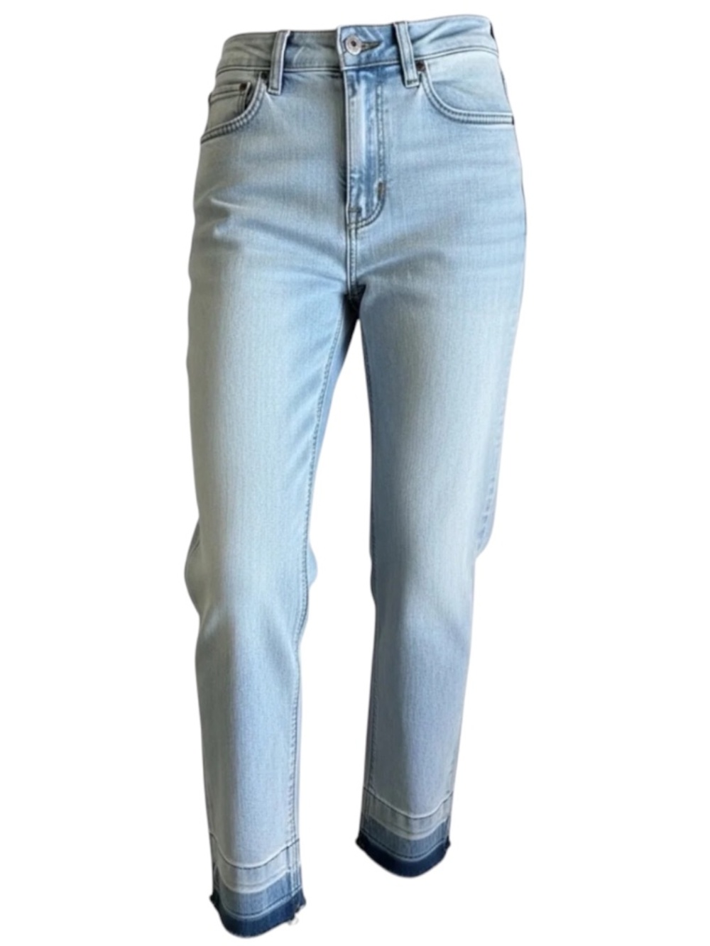 Cavalli Class High Rise Capri Straight Leg Jeans Light Wash Size 25